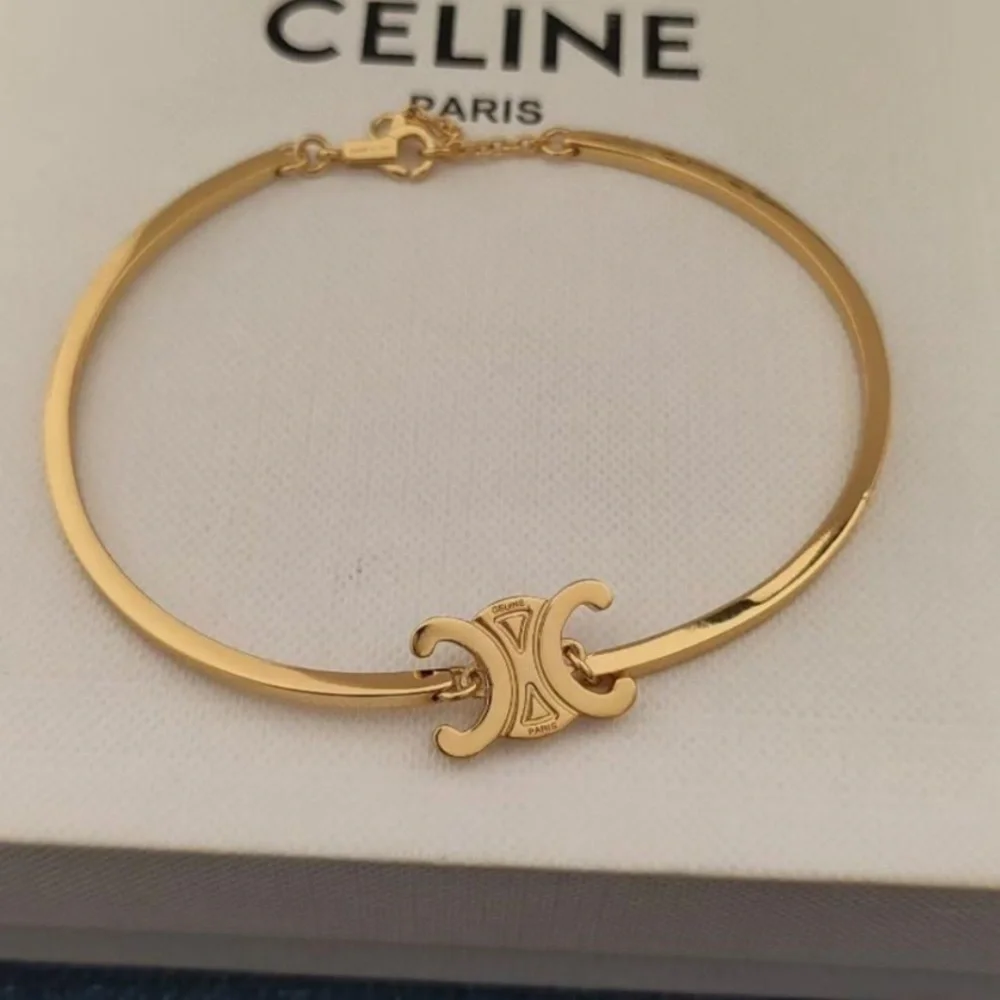 Celine Gold-Tone Modern Wrist Jewelry